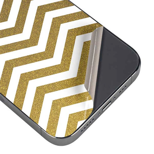Gold Chevron iPhone 16e Skin
